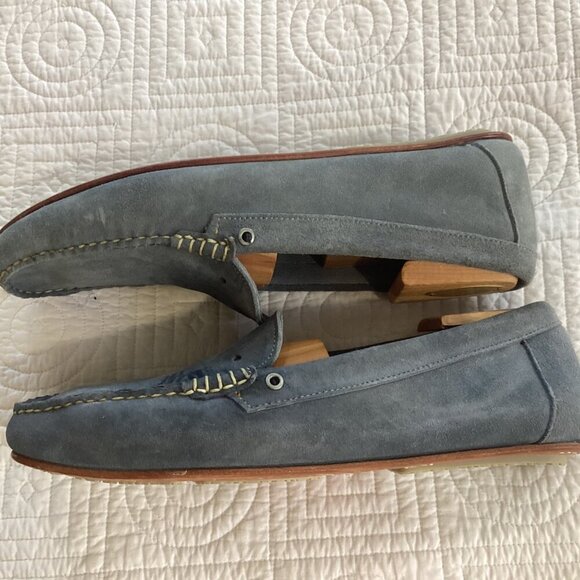Allen Edmonds Supersport Suede Camp Moccasin Men\'s Size 10 Blue main image 12